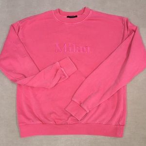 forever 21 pink milan sweatshirt
